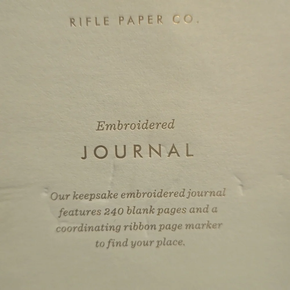 ❤️BUY 2 GET 1 FREE DEAL Mini Embroidered Floral Journal, Retail $26.00 USD